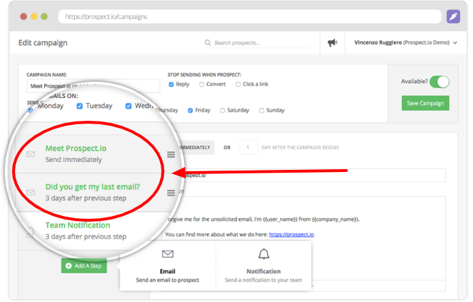 Drip Campaigns- Prospects.io Review