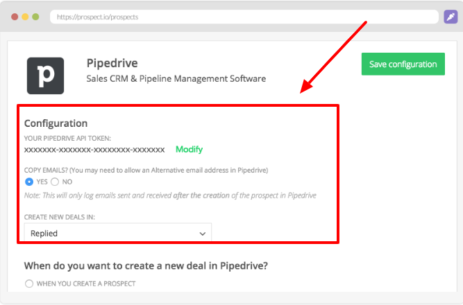 Prospect.io- CRM Integrations