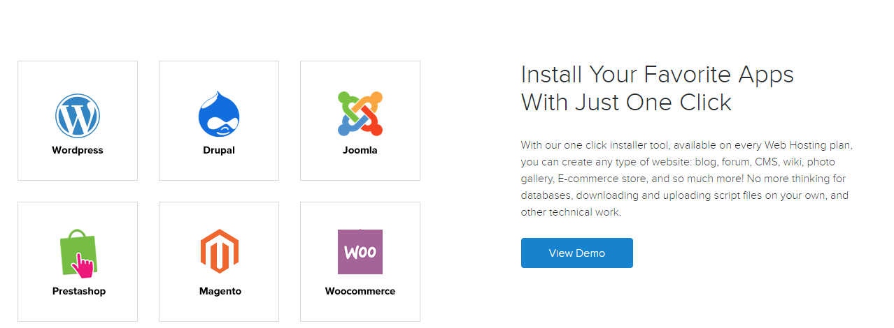 ExonHost Review - install Your Favorite Apps with just One click