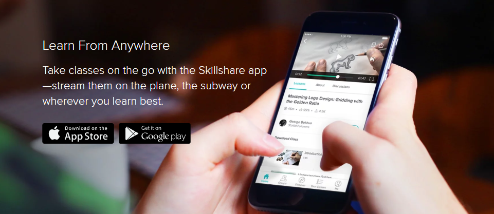 przyswajalne alternatywy – dzielenie się umiejętnościami łatwość użycia teachable alternatives- skillshare ease of use