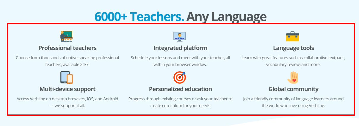 Recenzja werbalna - języki Verbling review - languages