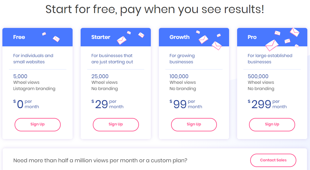 Listagram Review- Pricing Plans