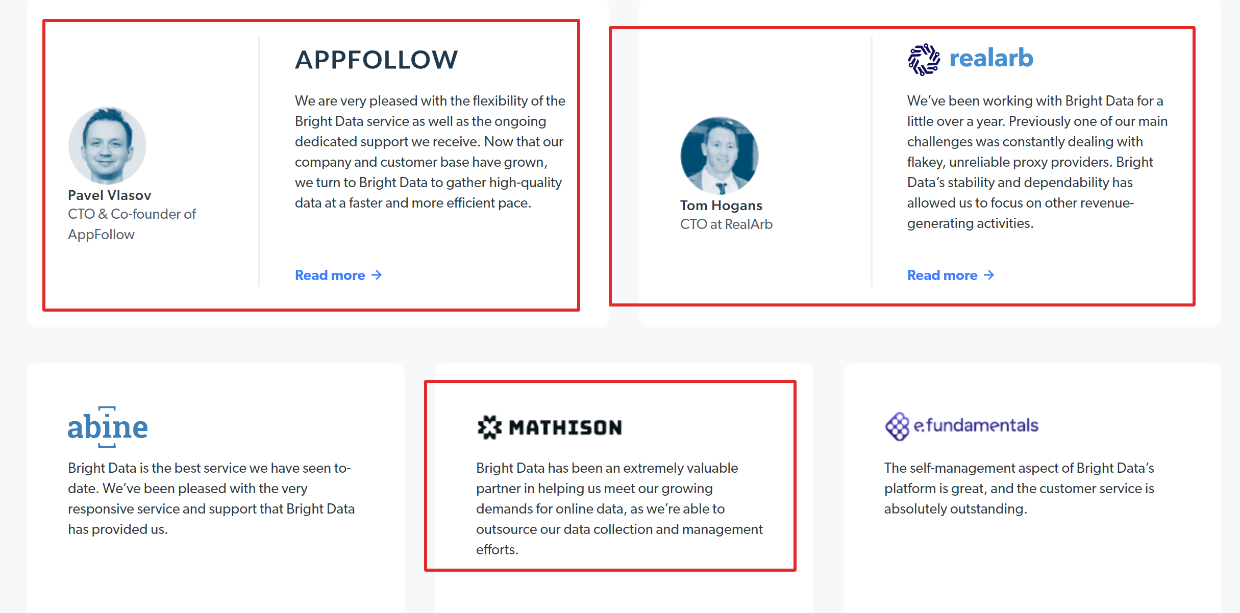 Bright Data Luminati Proxies Testimonials