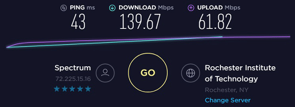 Test de vitesse IP8 - 72.225.15.16