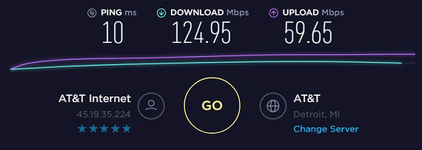 Test de vitesse IP5 - 45.19.35.224