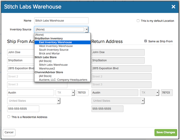 Revisión de cupones de origen de inventario