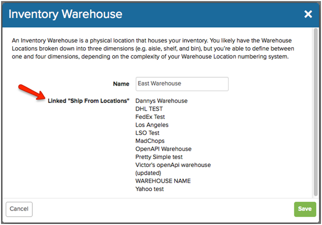 Cupones de revisión de Inventory Source