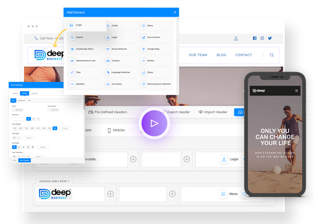 深度主题审查 - 标题生成器 Deep Theme Review - Header Builder