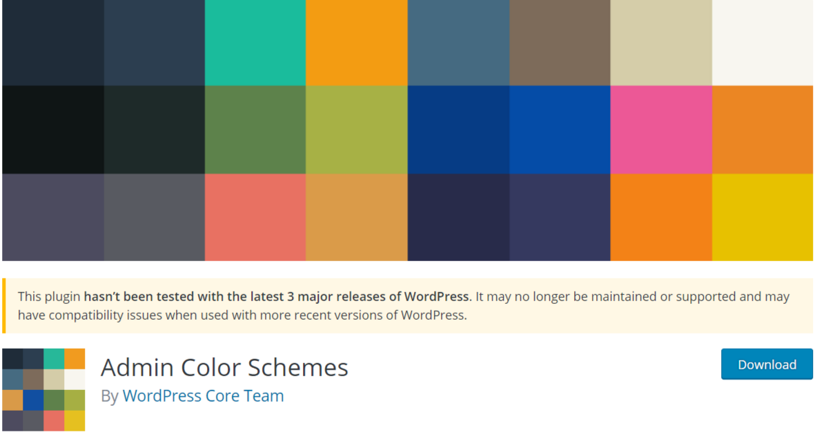 Esquemas de cores do administrador — Temas de administração do WordPress Admin Color Schemes — WordPress Admin Themes