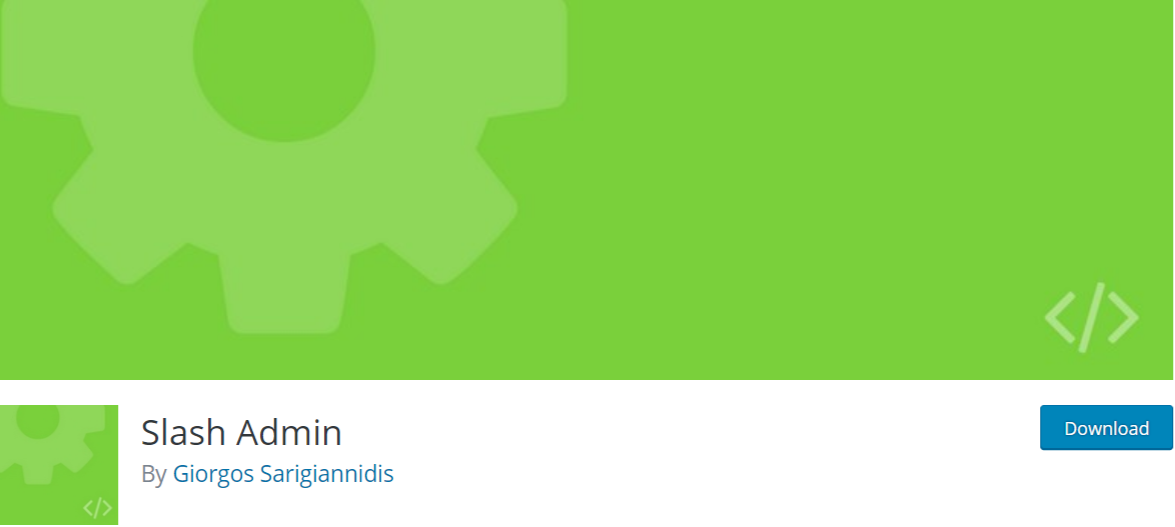 Slash Admin — Plugins de administração do WordPress Slash Admin — WordPress Admin Plugins