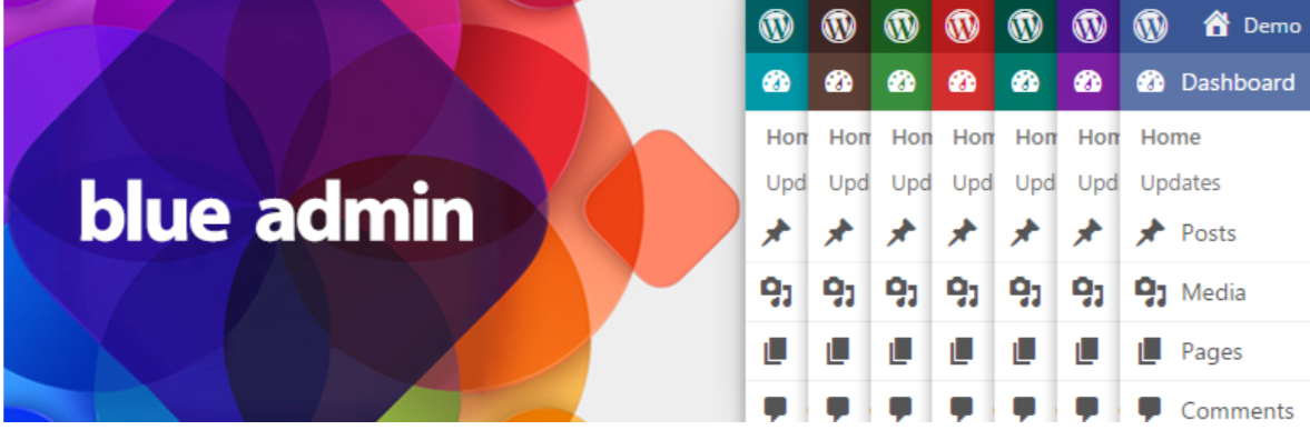 Blue Admin — Temas de administração do WordPress Blue Admin — WordPress Admin Themes