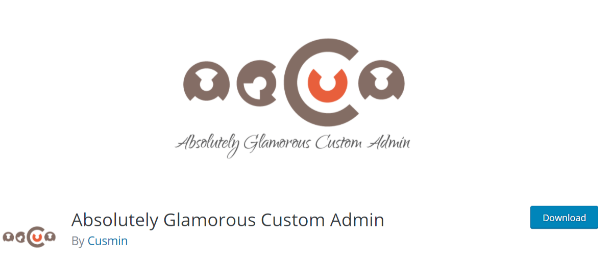 Administrador personalizado absolutamente glamoroso — Plugins WordPress Admin Dashbaord Absolutely Glamorous Custom Admin — WordPress Admin Dashbaord Plugins
