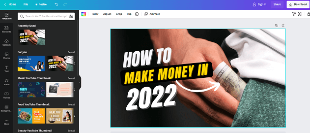04 การสร้างภาพขนาดย่อสำหรับเนื้อหา YouTube ของคุณ