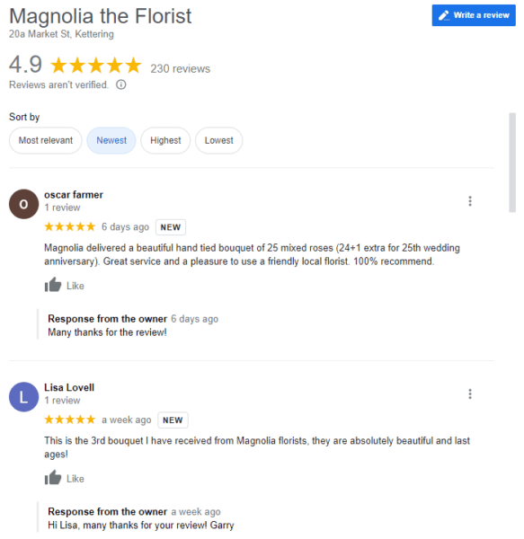 Profil Bisnis Google: Ulasan