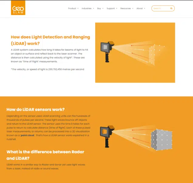 간단한 다이어그램이 있는 LiDAR 기사