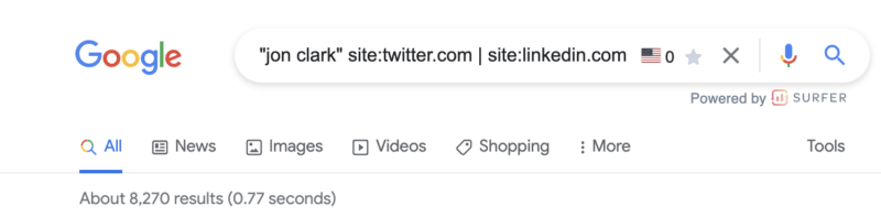 Temukan profil sosial untuk penjangkauan