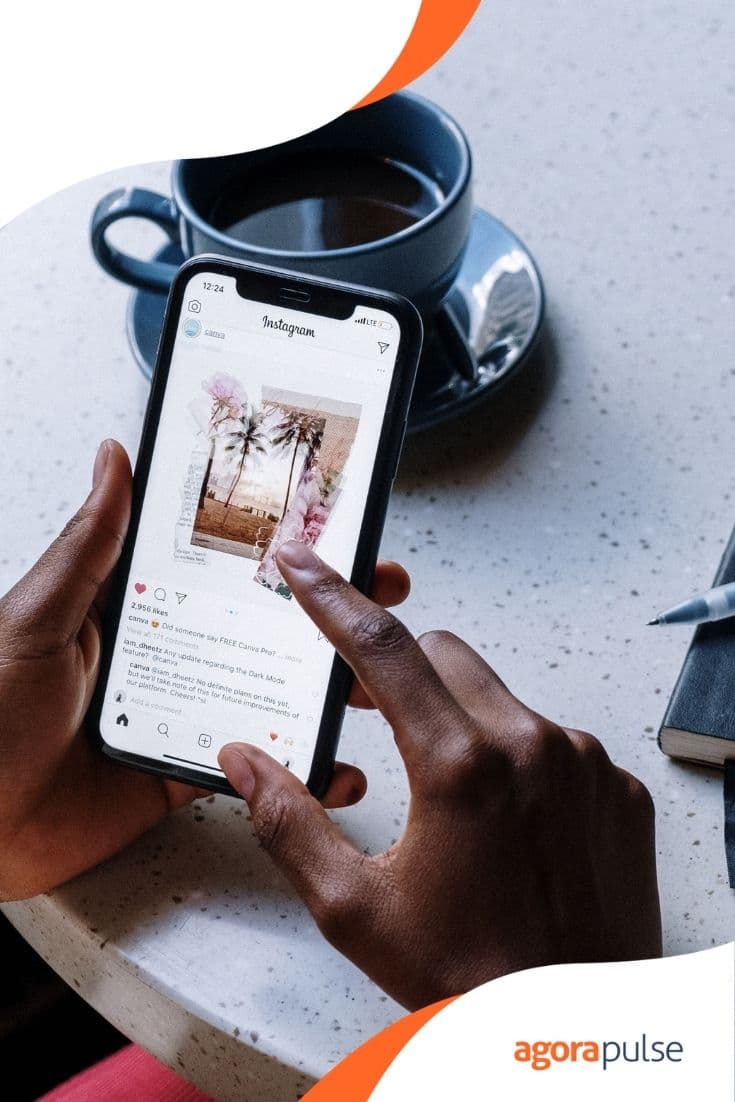 Instagram 上社交媒體機構的內容提示