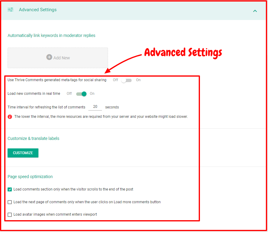 Thrive Yorumları İnceleme - Gelişmiş Ayarlar Thrive Comments Review- Advanced Settings