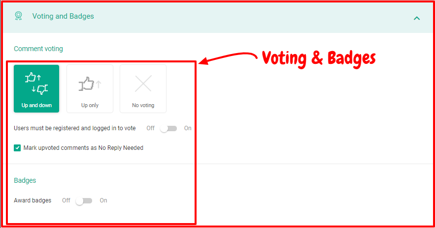 Thrive Yorumları İnceleme - Oylama ve Rozetler Thrive Comments Review- Voting & Badges