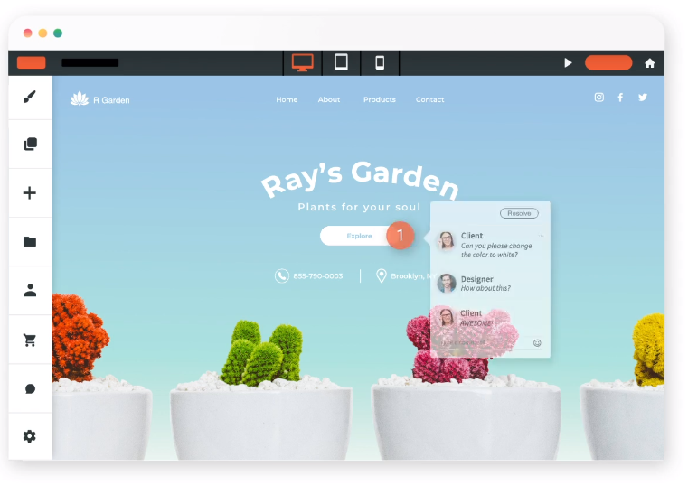Duda Website Builder - Skalierung