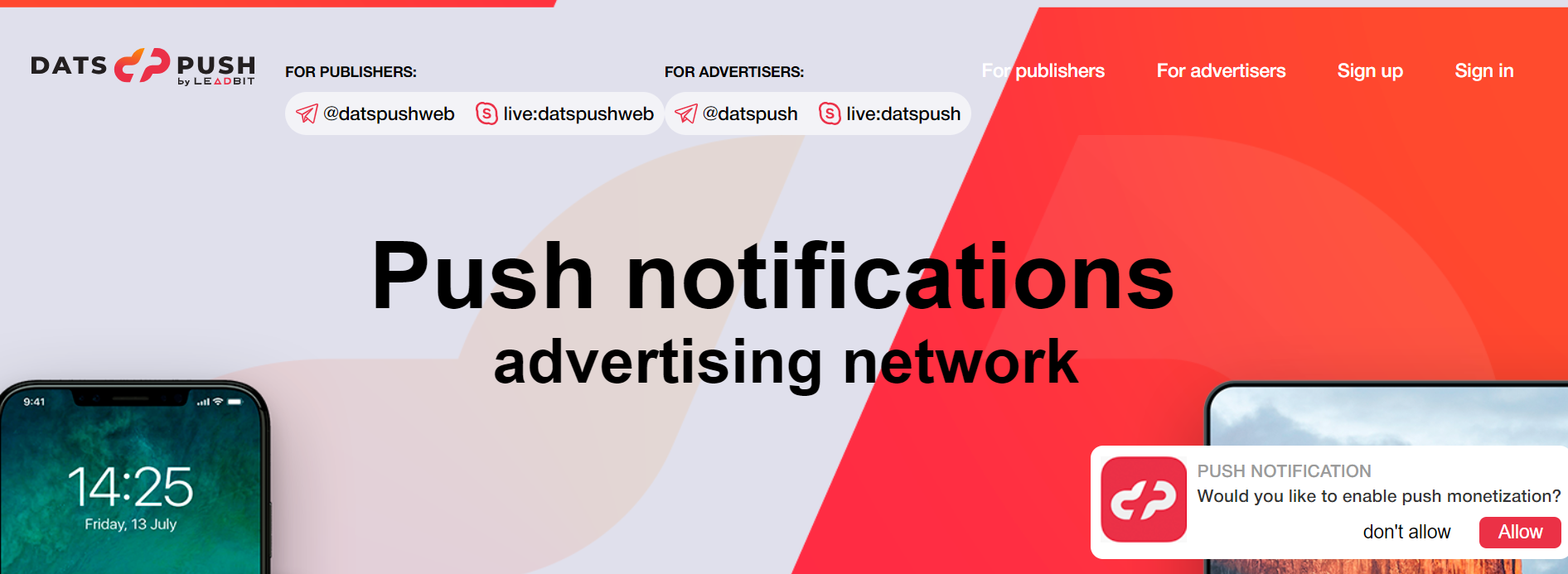 DatsPush İncelemesi - Güvenilir Bir Push Reklam Ağı DatsPush Review- A Relaible Push Ads Network