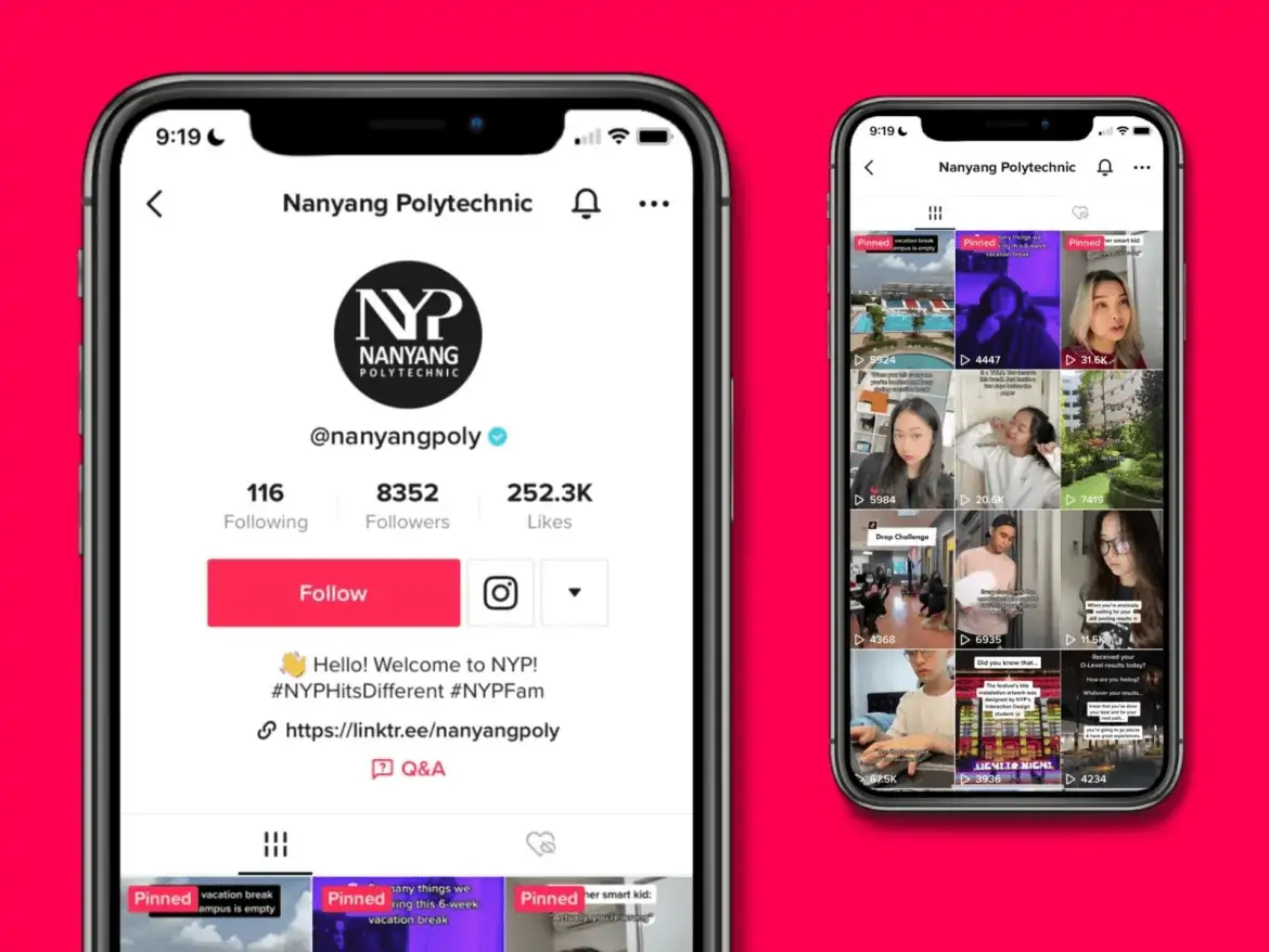 ตัวอย่างบัญชีธุรกิจ tiktok
