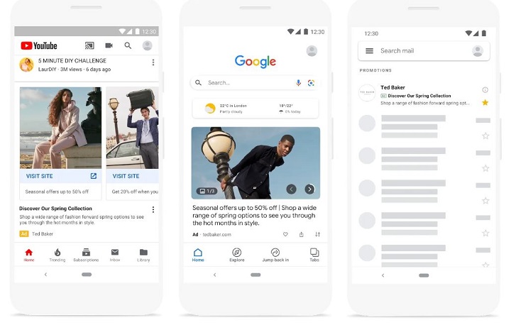 谷歌广告的类型 - 谷歌发现广告