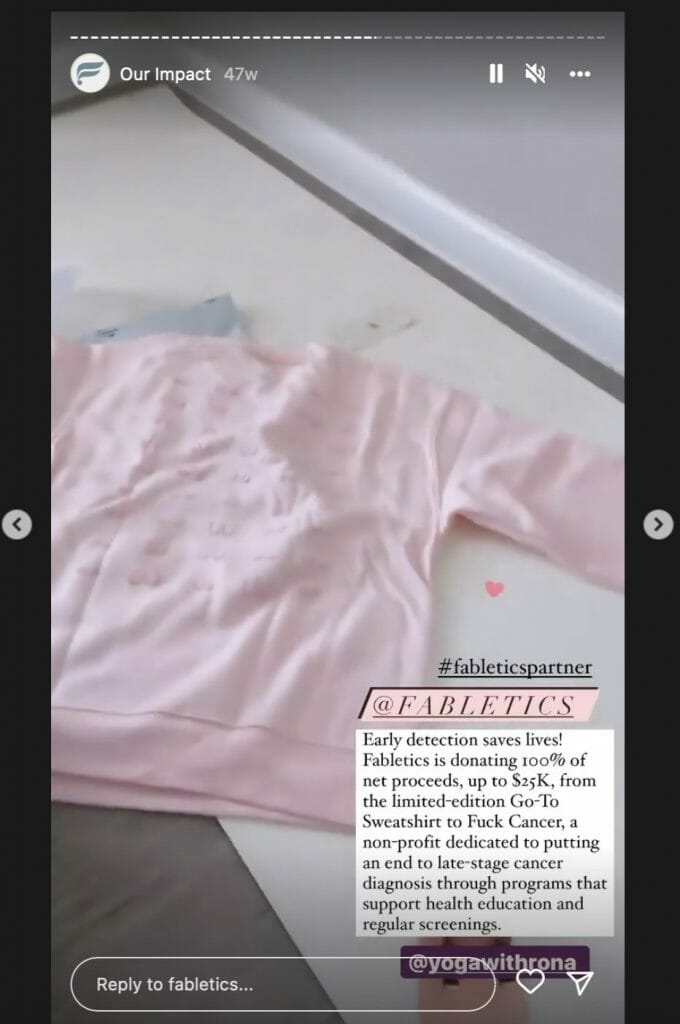 Fabletics spor giyim markası