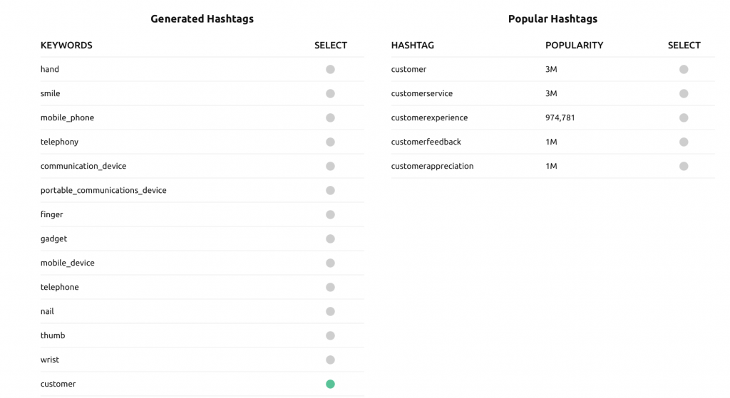 キャプションを最適化する