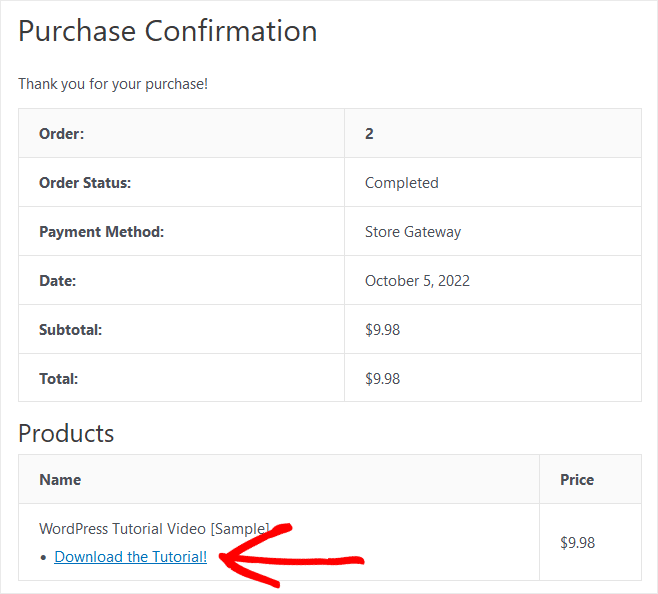 تنزيل تأكيد طلب الفيديو