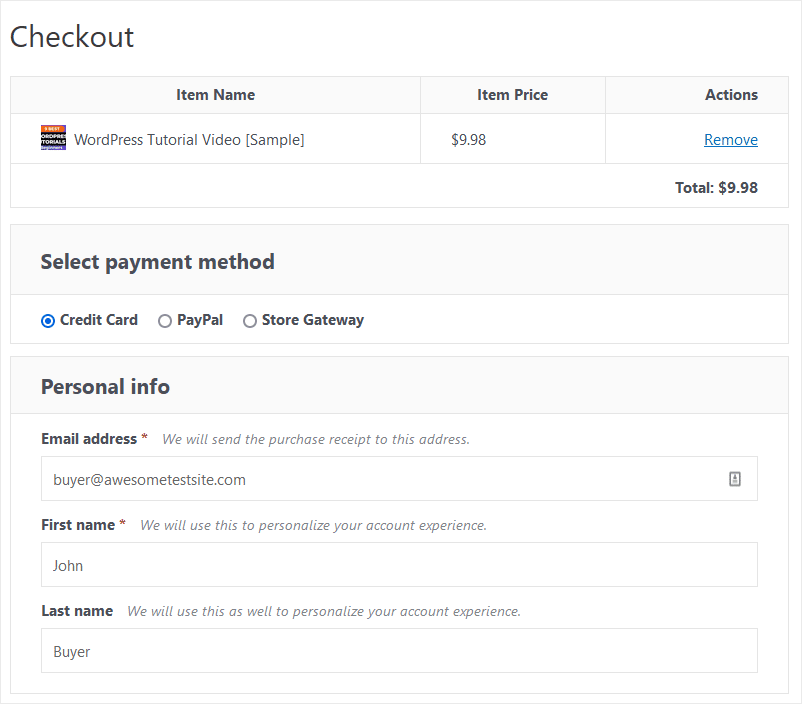 بيع مقاطع الفيديو عبر الإنترنت صفحة الخروج