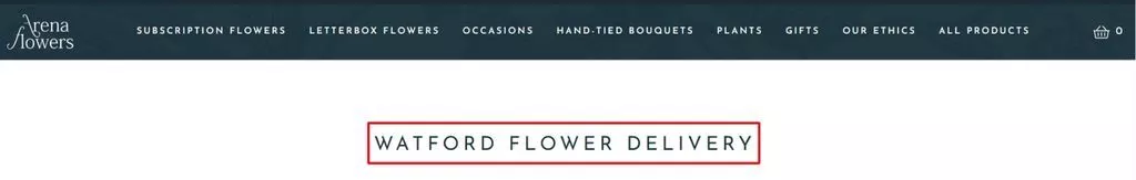 沃特福德 H1 標題的花店