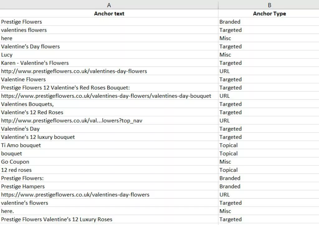 錨文本與錨類型