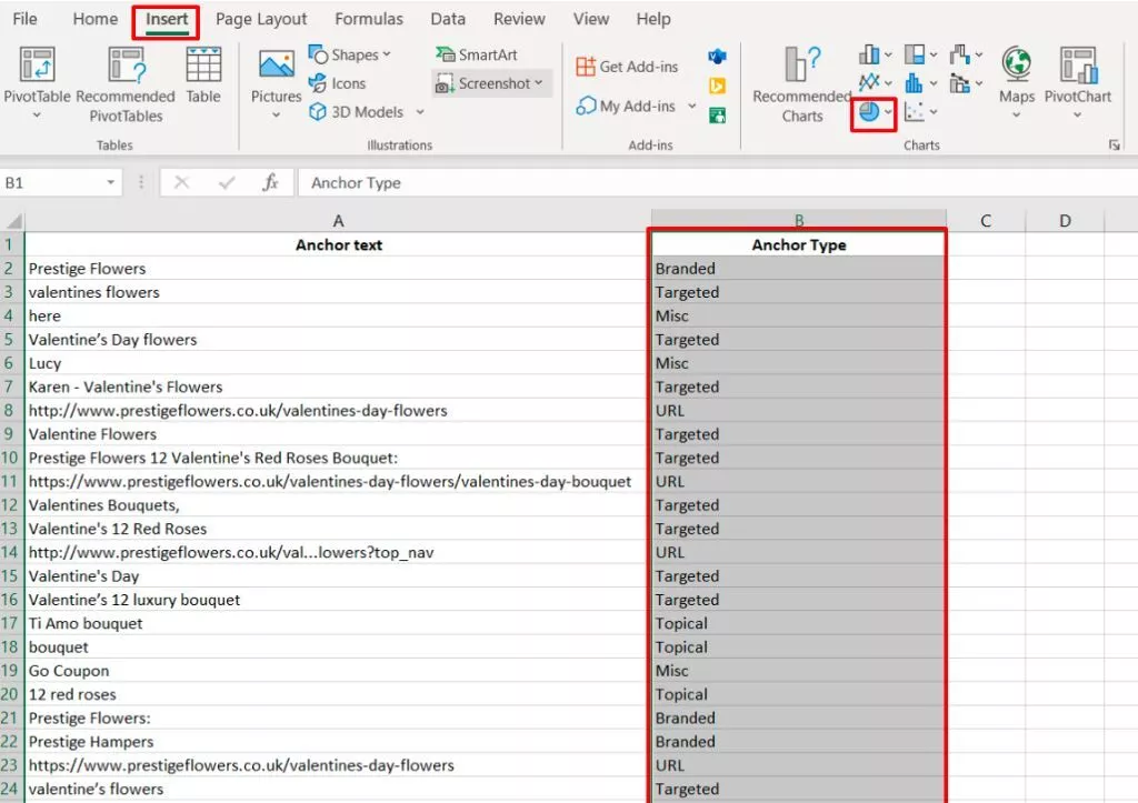 錨文本與錨類型插入