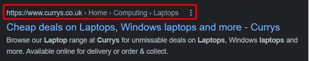 麵包屑列表結構化數據