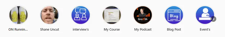 как организовать истории в основные моменты