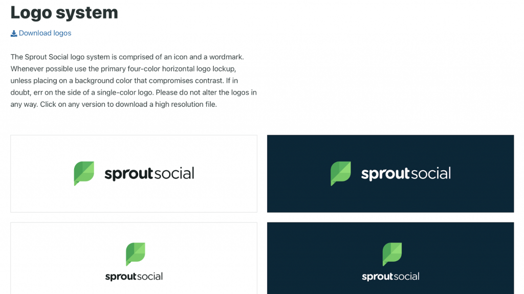 Guia de branding social do Sprout