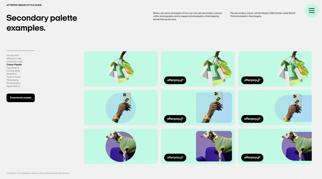 Guia de marca pós-pagamento