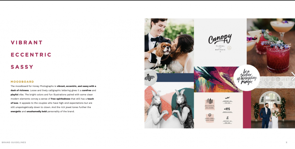 Guia de branding de fotografias de mel