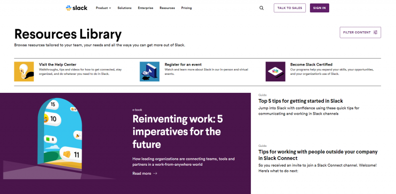 Slack の大規模なブログ投稿ライブラリ