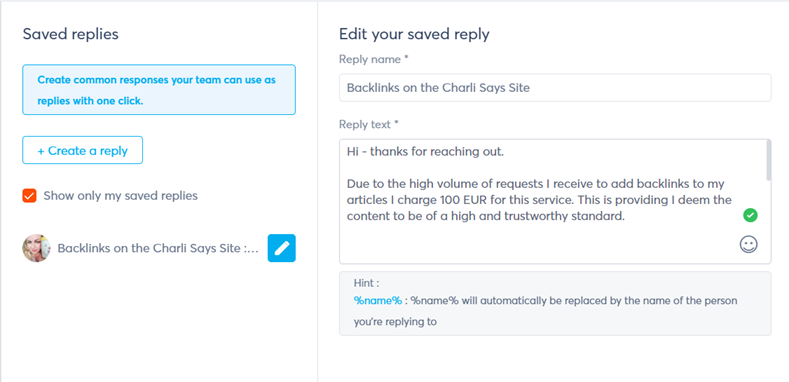 respuestas guardadas para administrar tus redes sociales