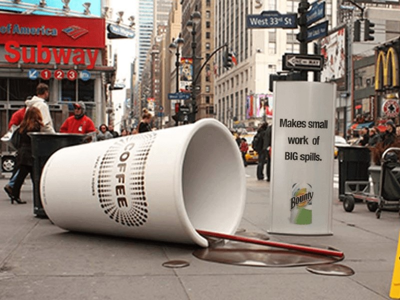 U-Bahn-Guerilla-Marketingbeispiele, kreative Marketingideen