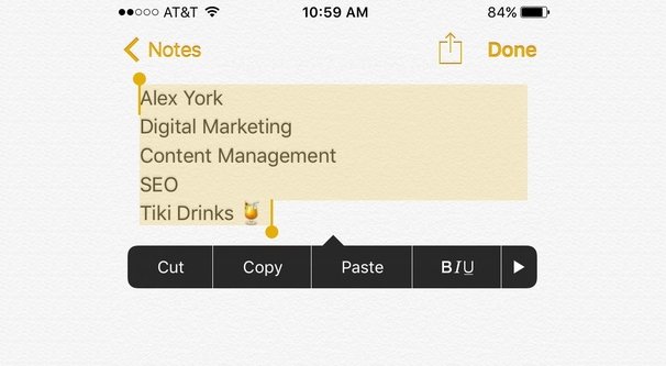 Copiar salto de línea de notas