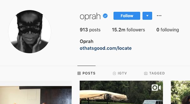 オプラのInstagram
