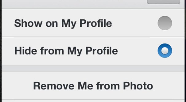Esconder do meu perfil