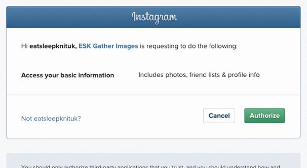 อนุญาตให้เข้าถึง Instagram