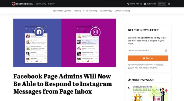 Инстаграм и Фейсбук в одном месте