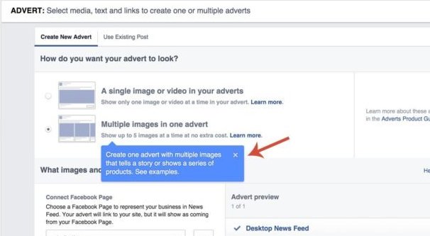 Impostazione di annunci carosello