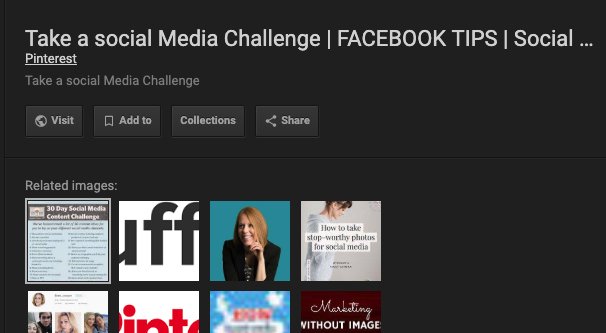 Google 画像での Pinterest ランキング