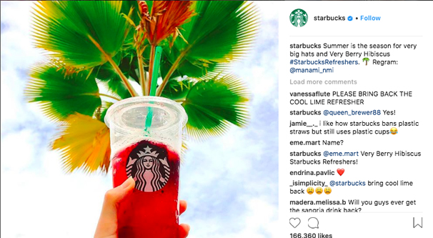 Instagram の例の UGC 2